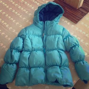Girls Lands End puffer jacket
